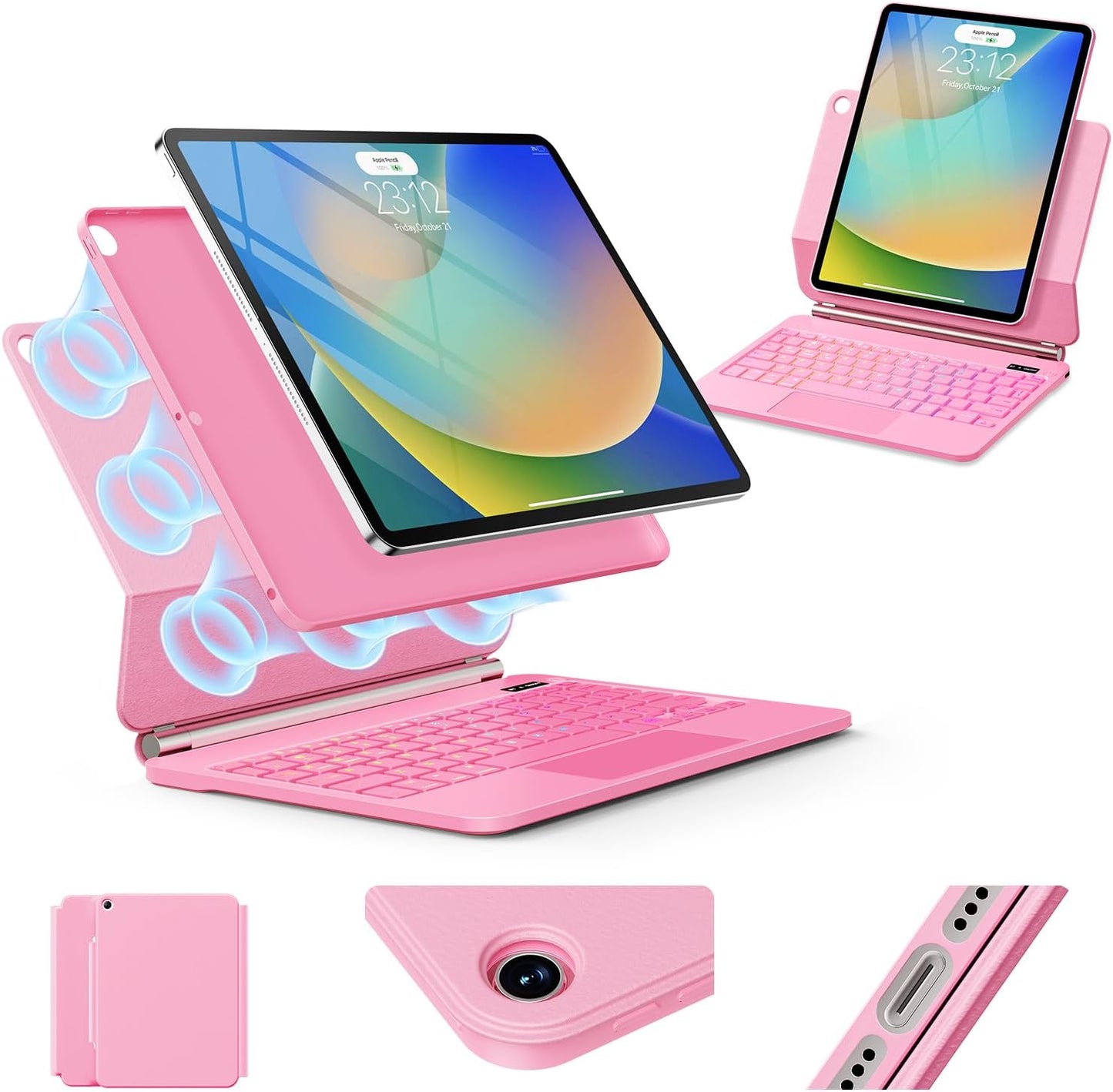 iPad 9th Generation Case with Keyboard and Floating Stand