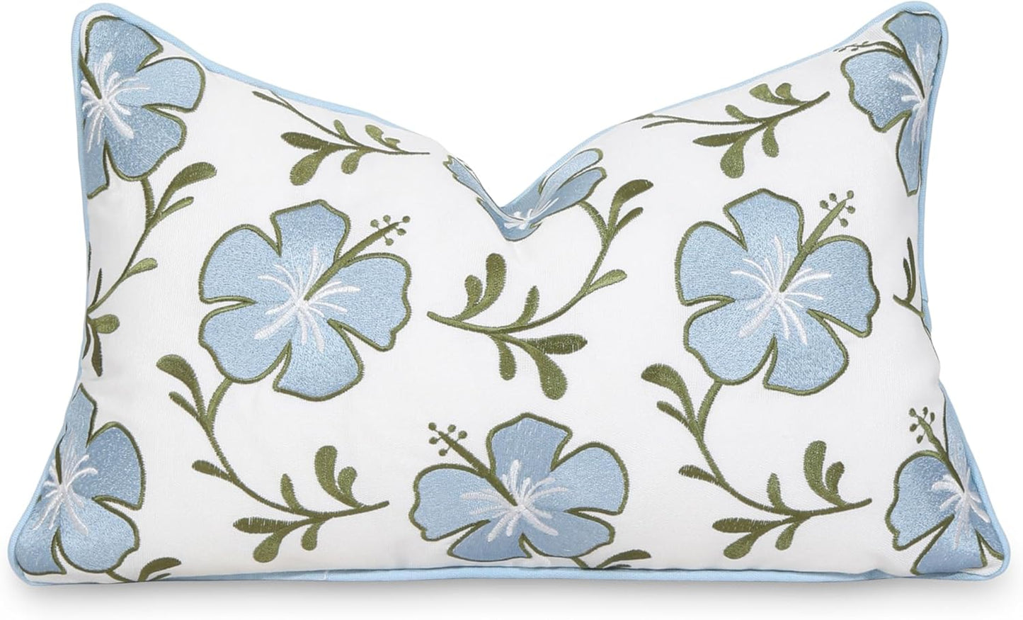 Hofdeco Premium Coastal Lumbar Pillow Cover for Indoor Outdoor