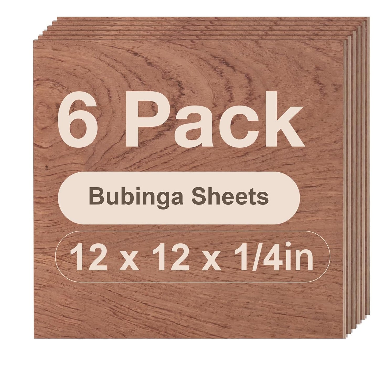 Bubinga Plywood Sheets for Laser Cutting and DIY Craft Projects
