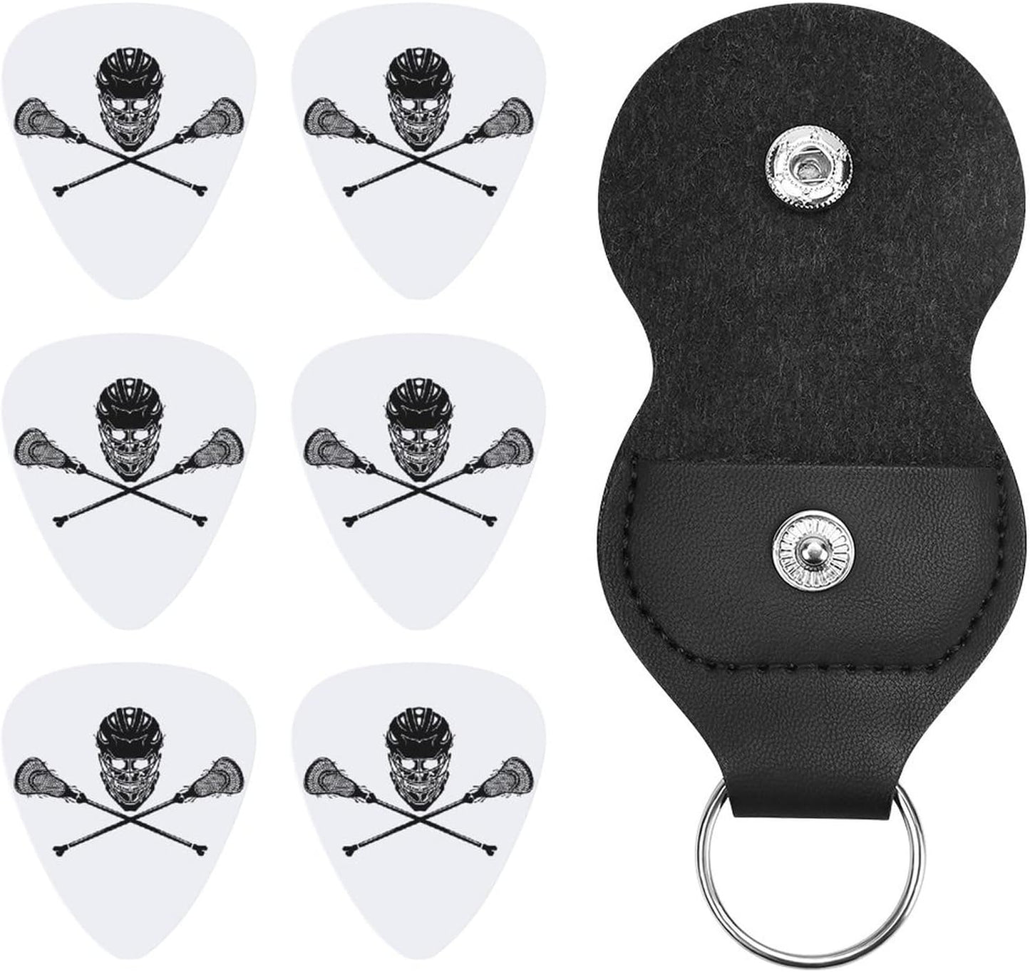 Lacrosse Guitar Picks Set with Holder - Sedoied