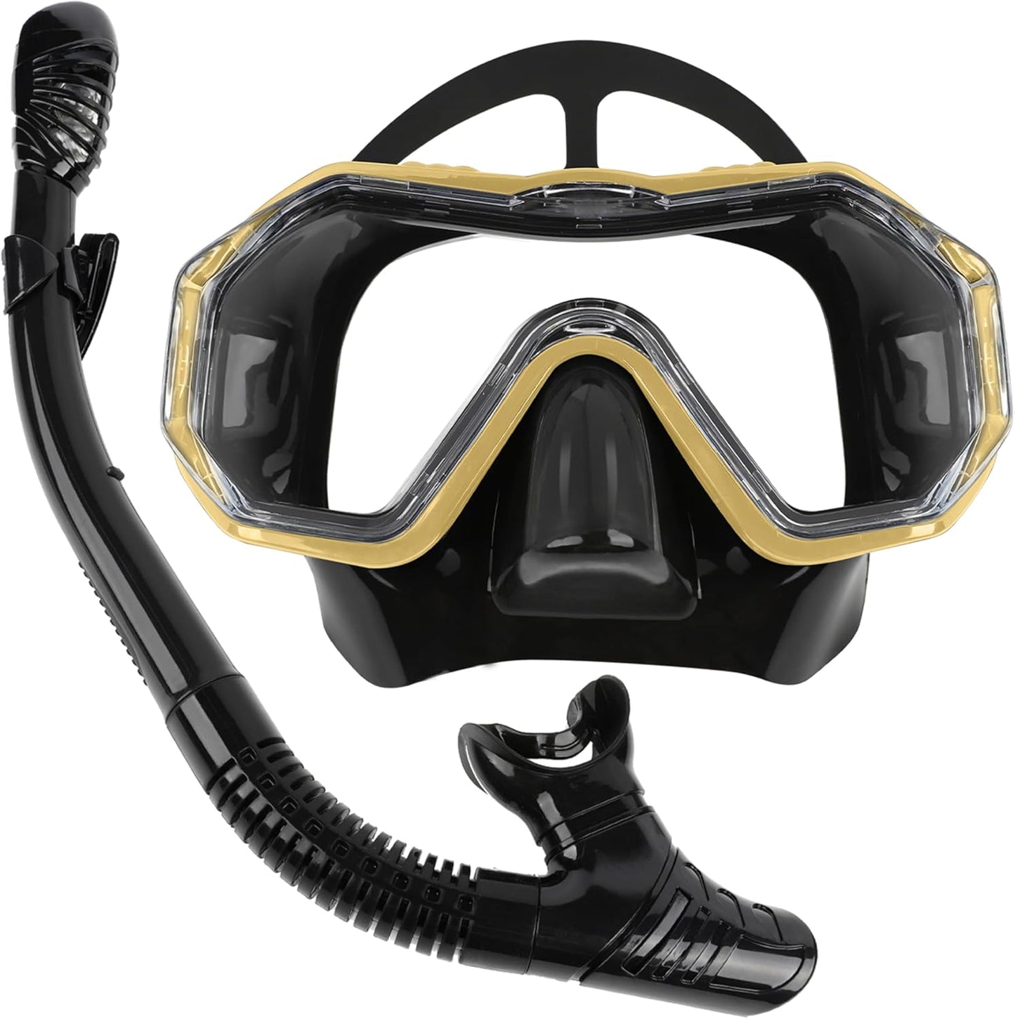 SurfPaws Snorkel Set - Clear View, Anti-Fog, Travel-sized