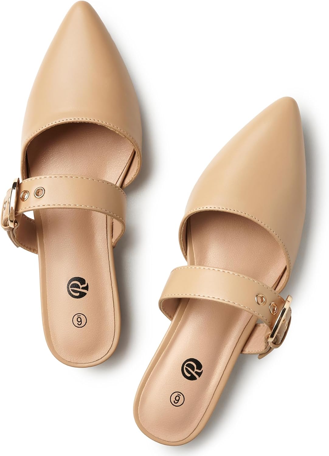 Rekayla Mules for Women Adjustable Strap Backless Loafers