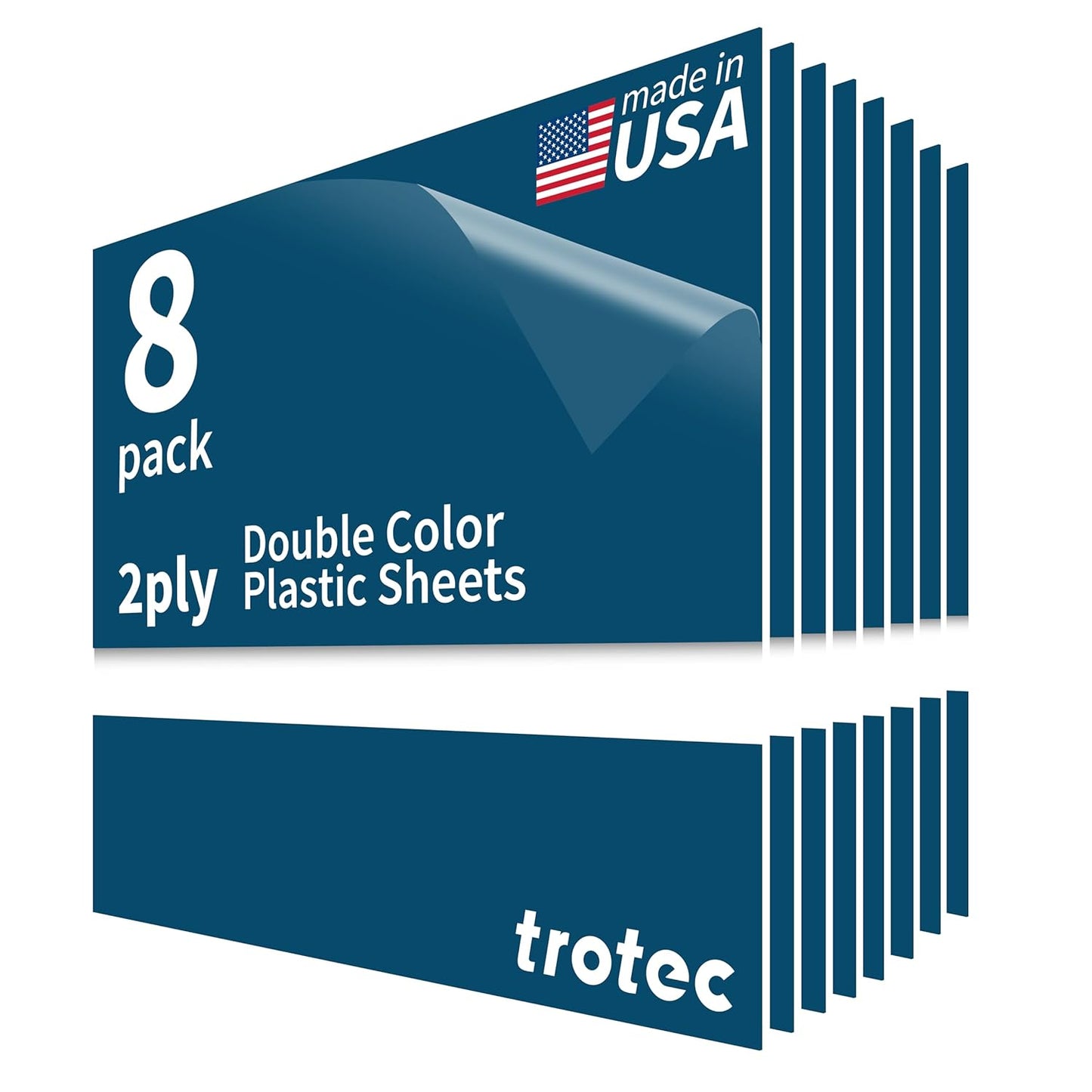 Trotec TroLase Laser Engraving Double Color Plastic Sheet 12x12