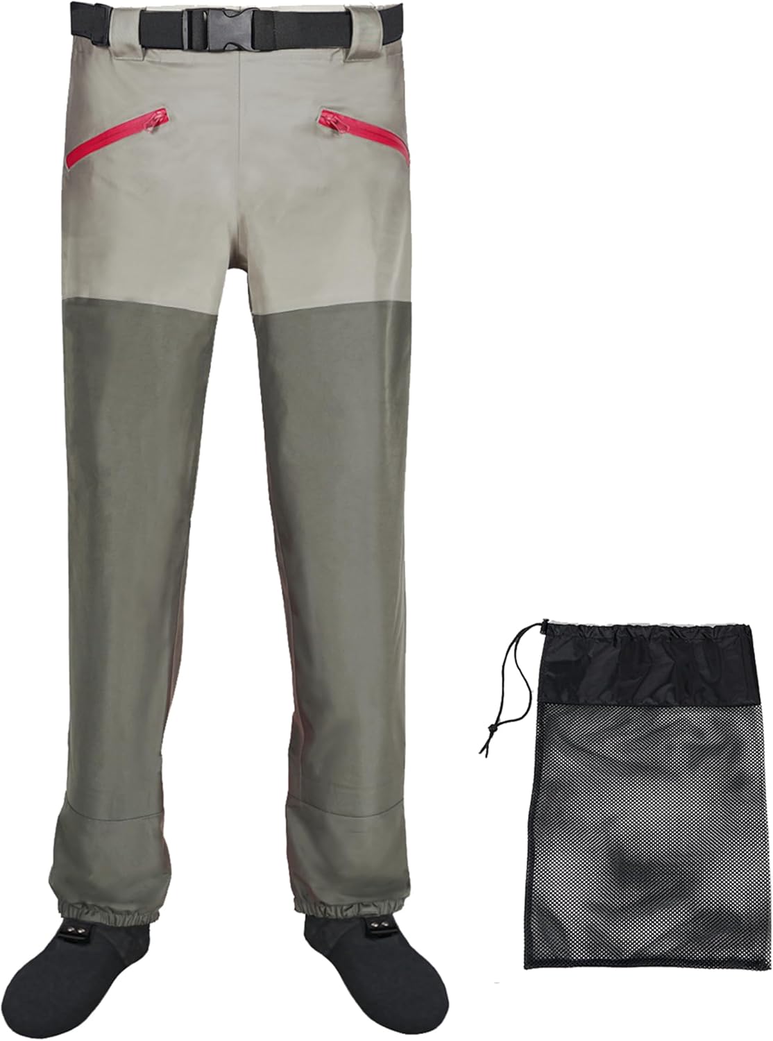 3-Ply Breathable Waterproof Fishing Wader Pants for All Seasons