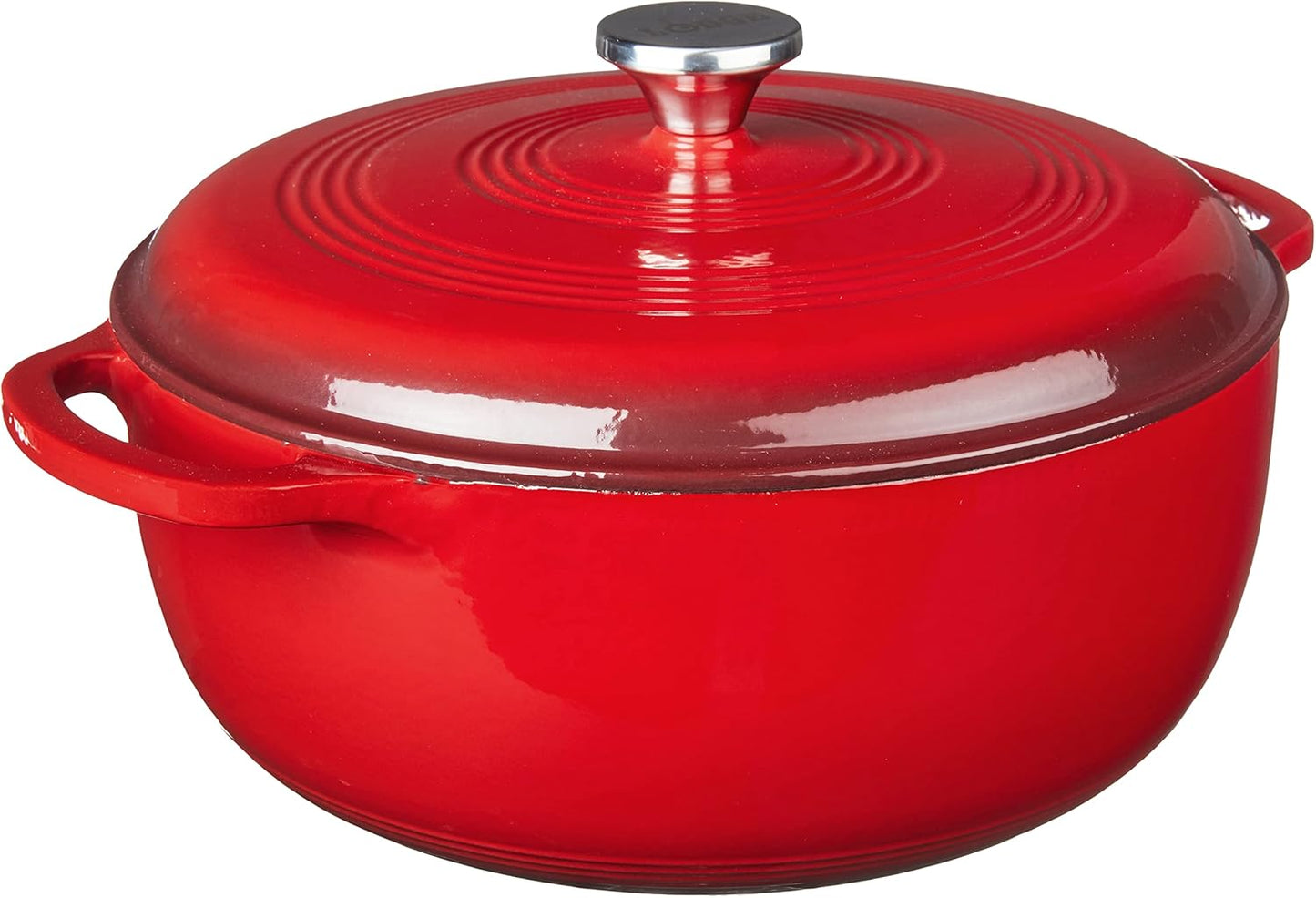 Lodge 7.5 Quart Enameled Cast Iron Dutch Oven for Cooking