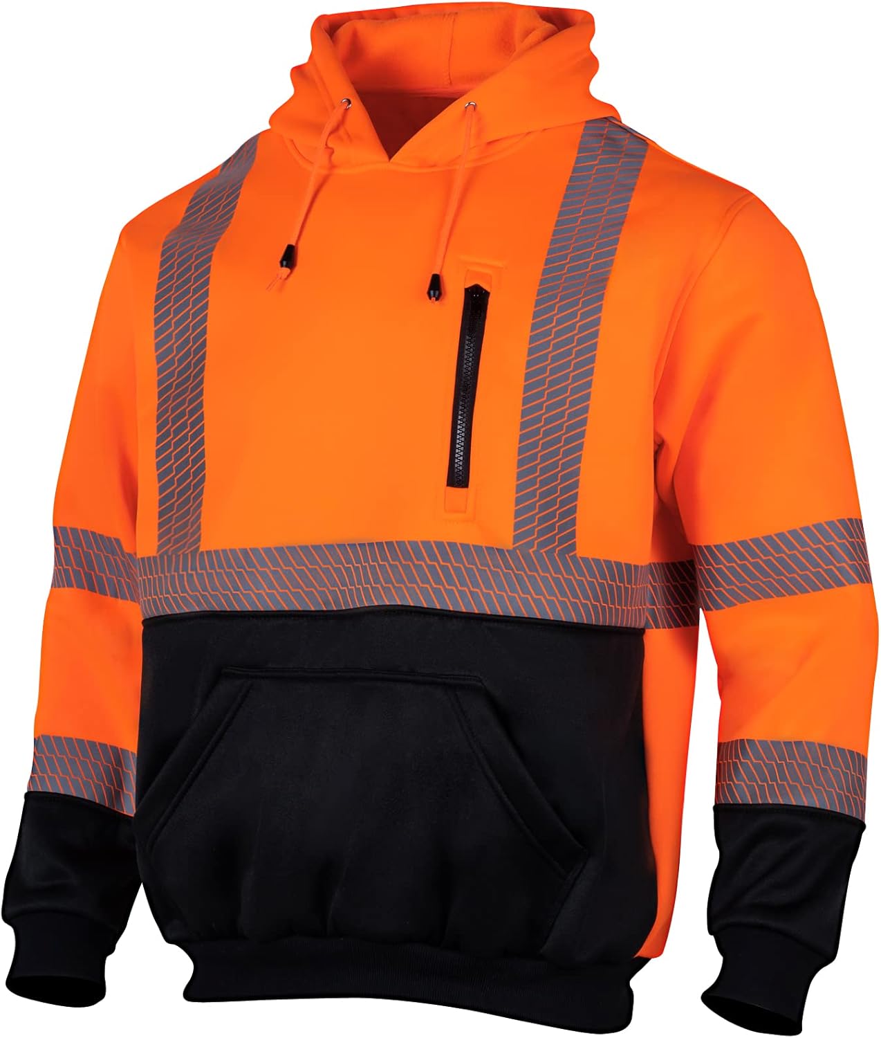 High Visibility Reflective Safety Fleece Sweatshirt Hoodie XL
