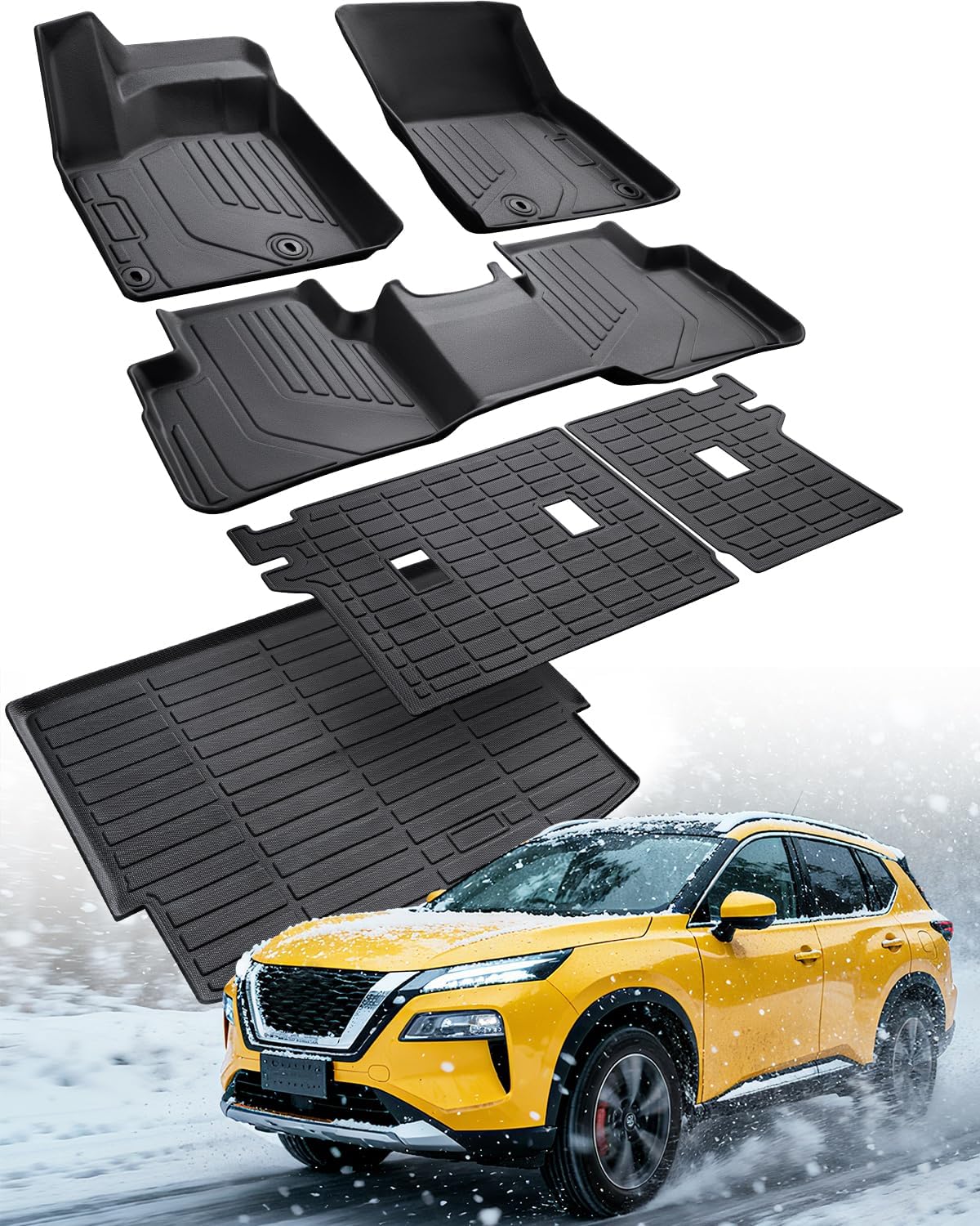 Custom Floor Mats for Nissan Rogue 2021-2026 - All Weather Protection