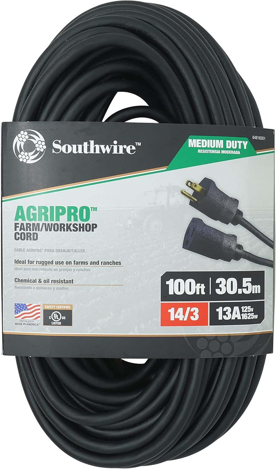 Southwire AGRIPRO Medium Duty Extension Cord for Farm Use