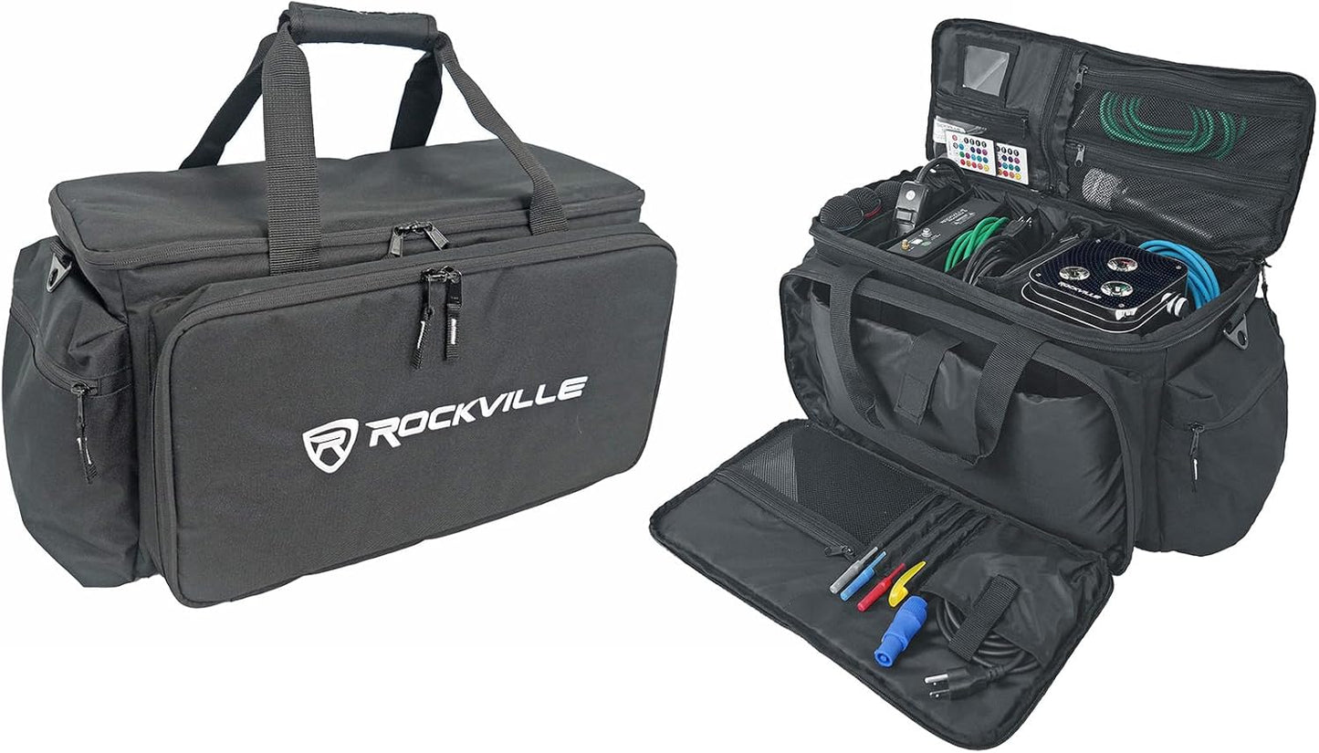 Rockville UT-BAG10 DJ Utility Bag for Cables and Gear Storage