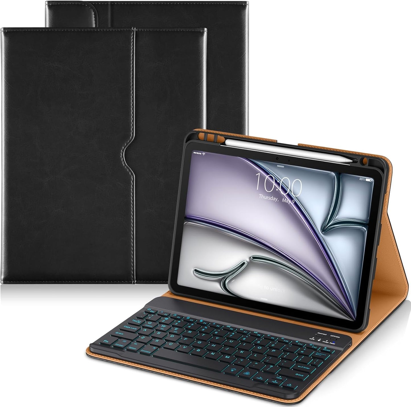 DTTO Keyboard Case for iPad Air 11 Inch with Backlit Colors