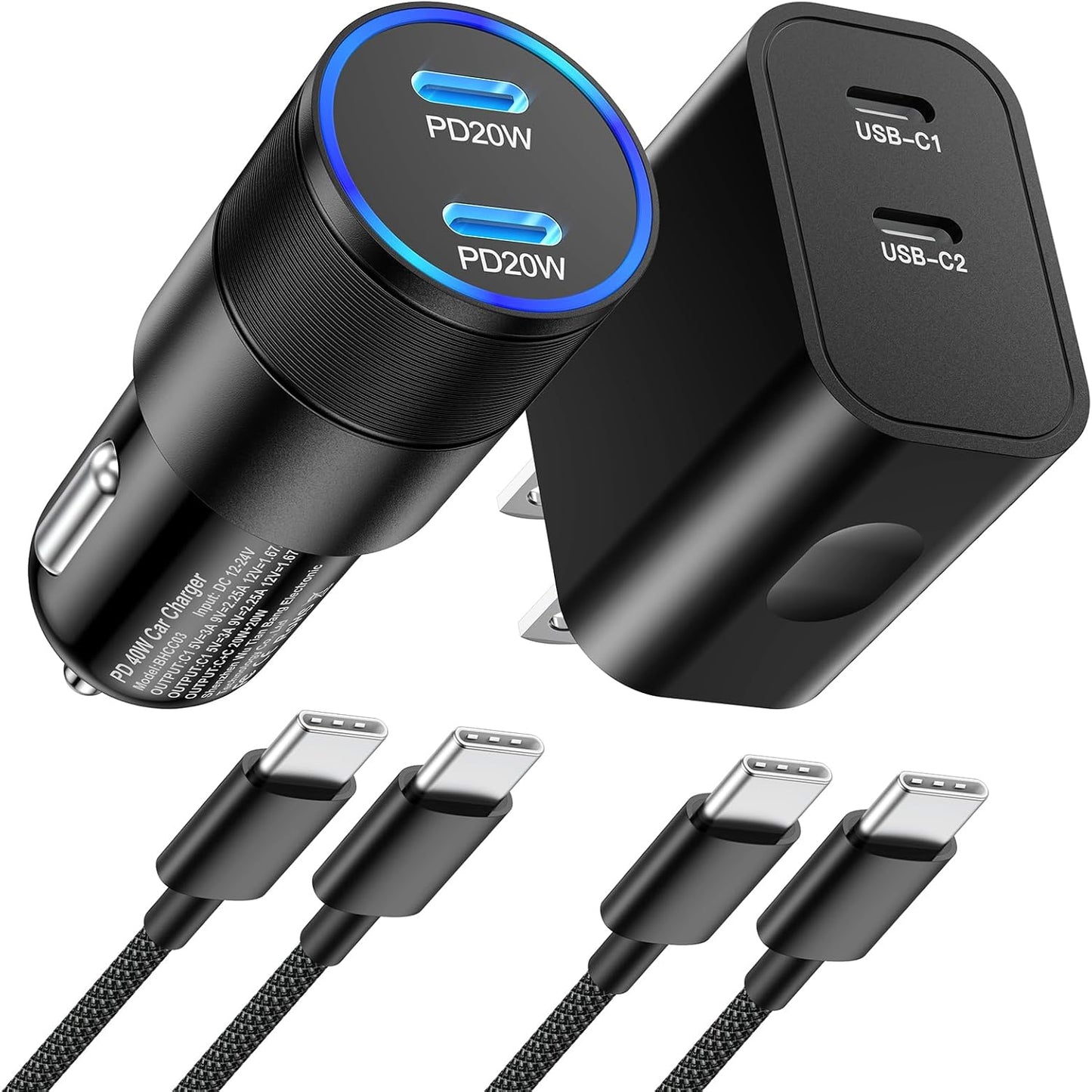 Fast Charge iPhone in Style! Car Charger Bundle - Pofesun