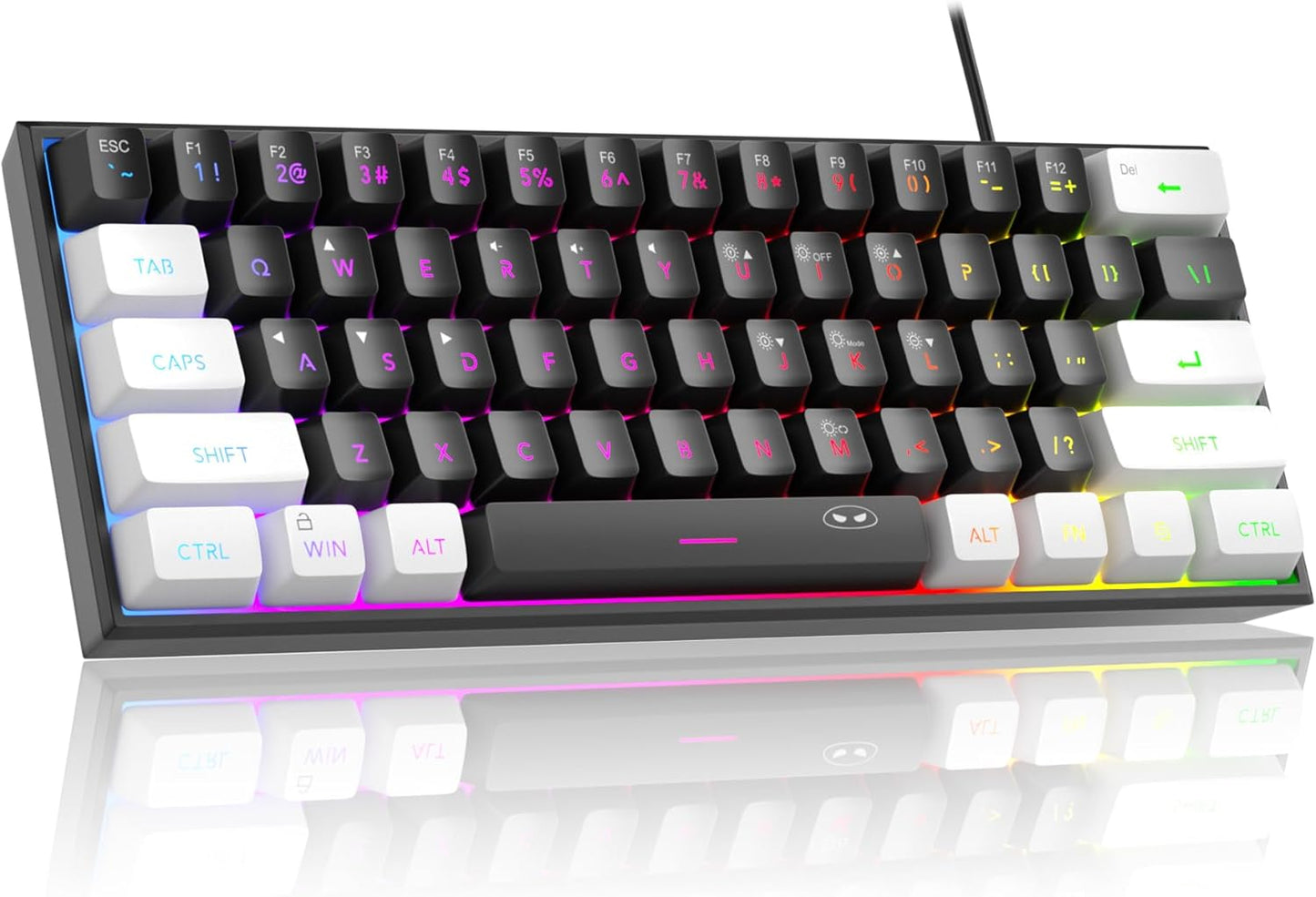 Ultra-Compact RGB Gaming Keyboard - Mechanical Feel