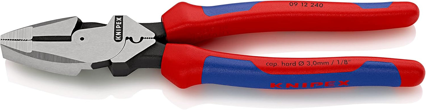 KNIPEX 9.5-Inch Lineman's Pliers: Ultimate Leverage & Multipurpose Functions!