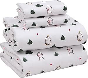 RUVANTI Flannel Sheets Queen Size - Soft Cotton Bed Set