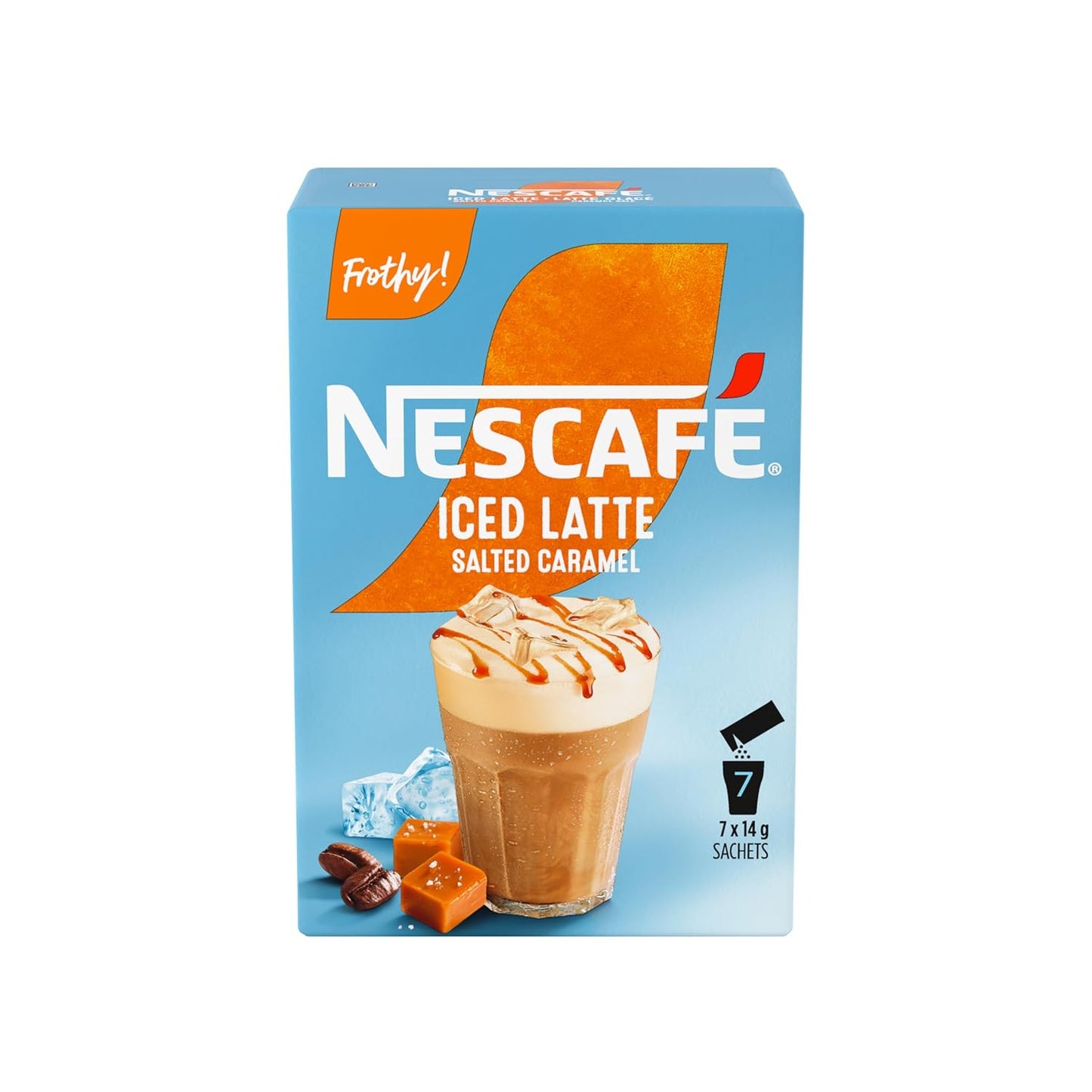 Indulgent Salted Caramel Iced Latte Sachets