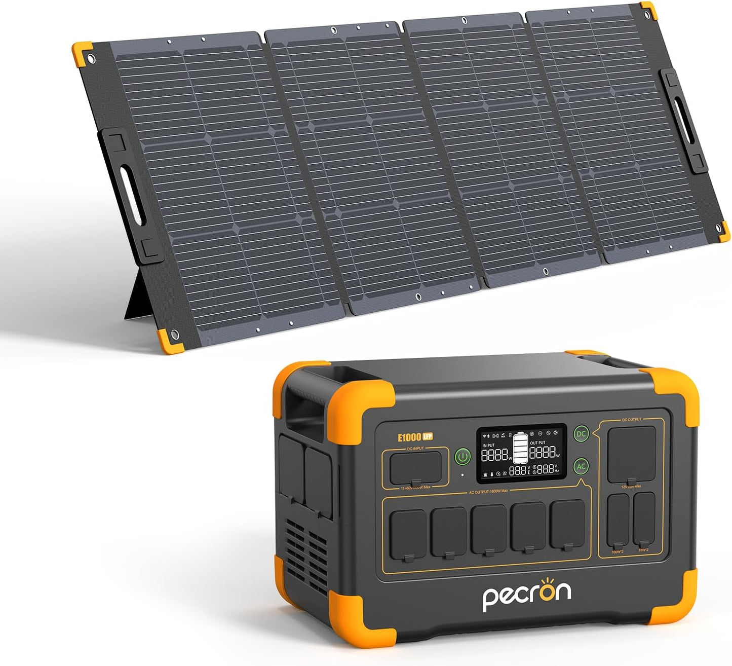 Pecron E1000LFP Solar Generator: Fast Charging 1024Wh Power
