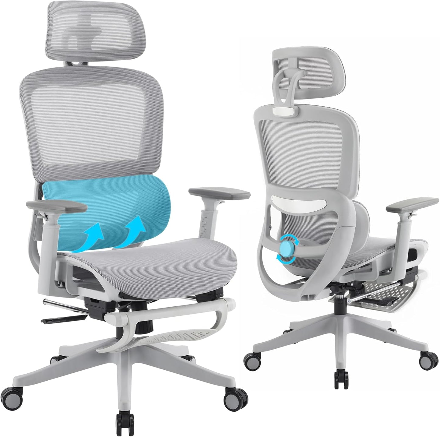 Ultimate Comfort Office Chair - 3D Armrests & Adjustable Support