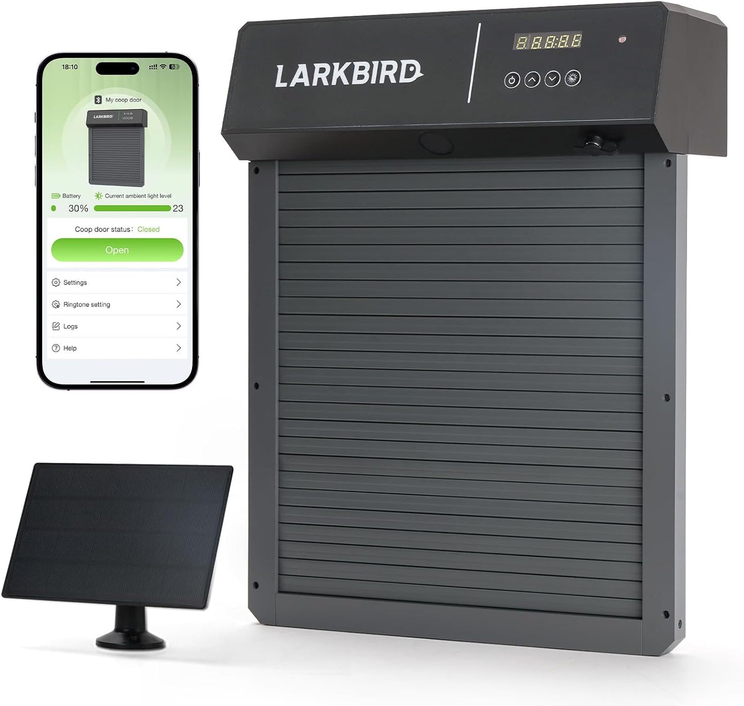 LARKBIRD Automatic Chicken Coop Door with Smart Features