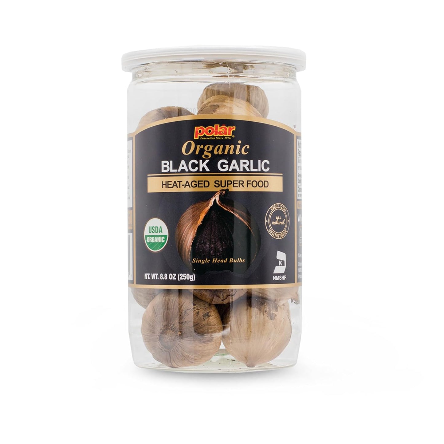 USDA Organic Black Garlic Whole Bulbs - Healthy Snack Option