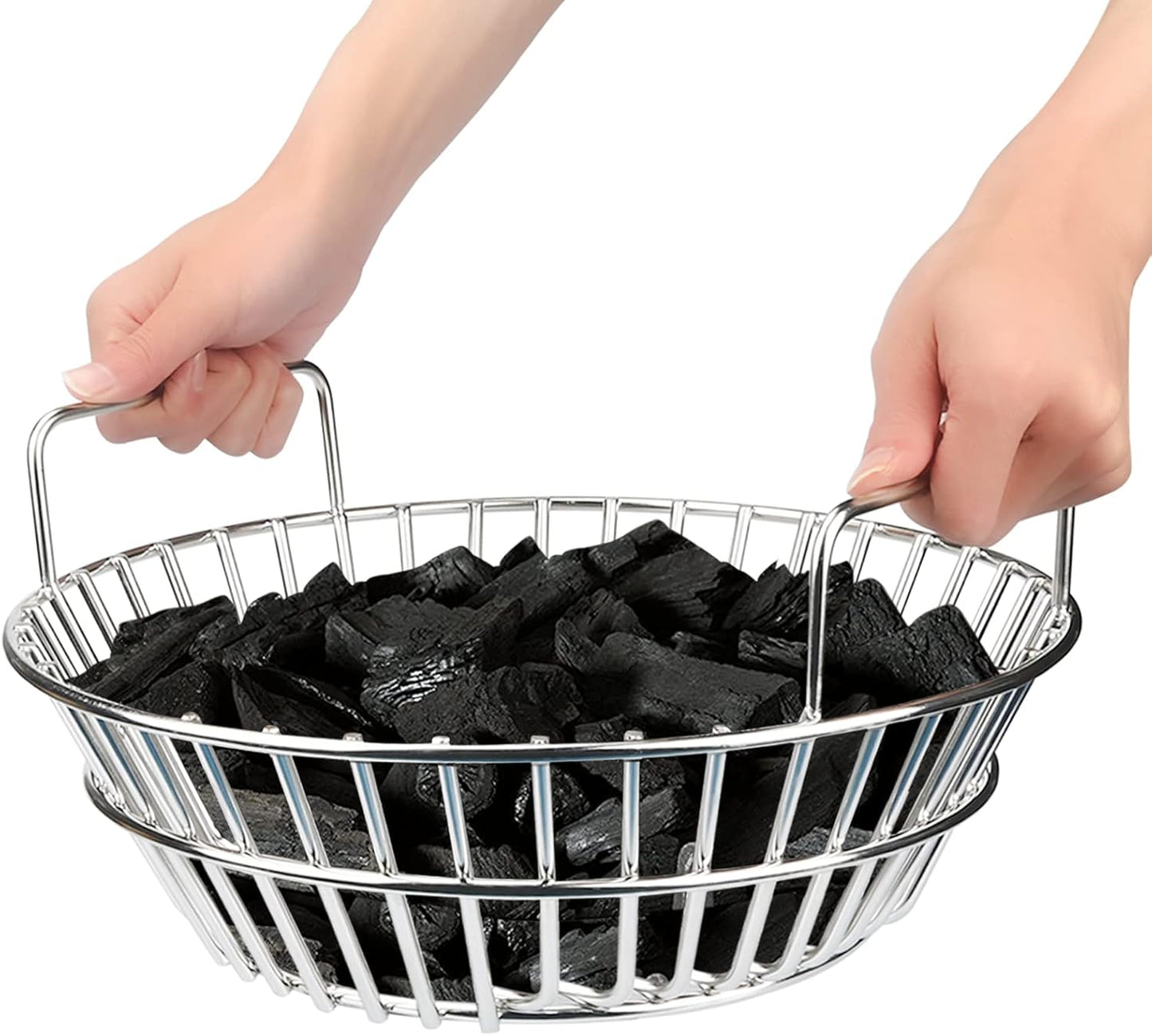 Charcoal Basket for Big Green Egg - 14 Inches Stainless Steel