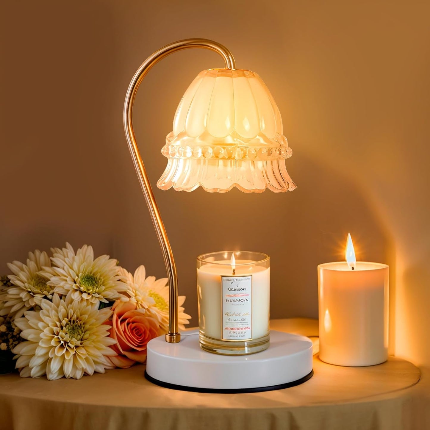 GEEZO Fragrance Candle Warmer Lamp with Timer & Dimmer Features