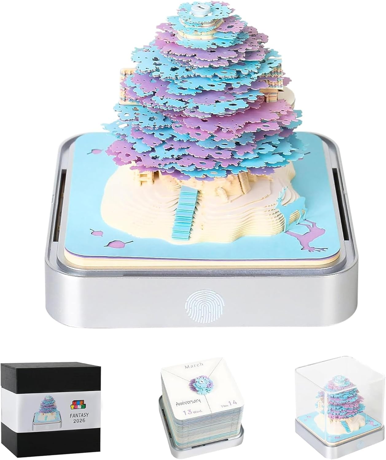 MACTANO 3D Art Calendar Memo Pad 2026 for Creative Planning