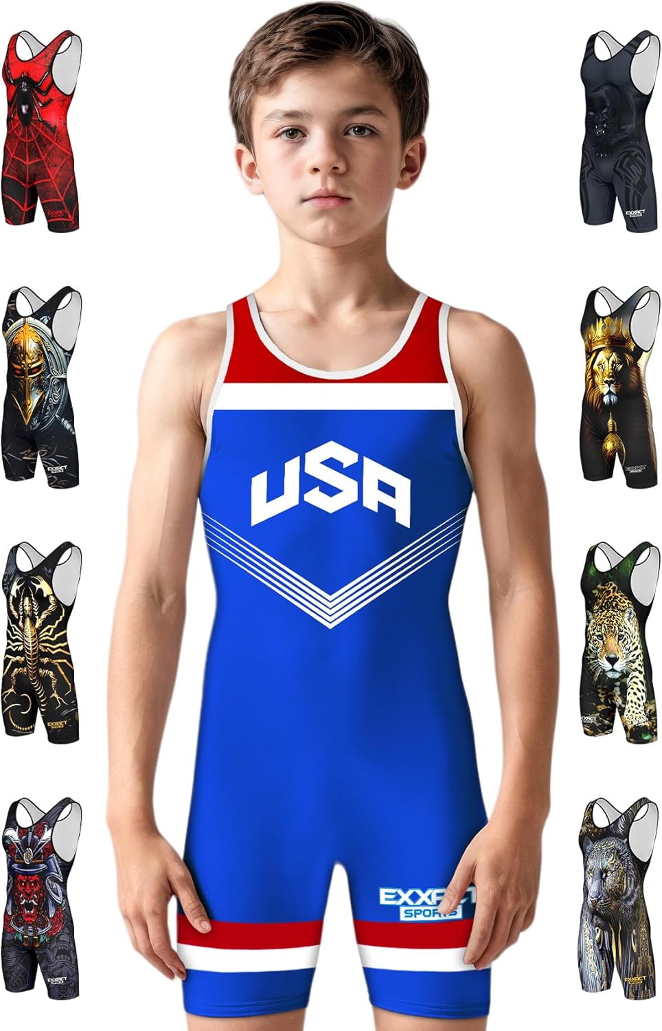 Exxact Sports Wrestling Singlet for Youth & Adult Performance
