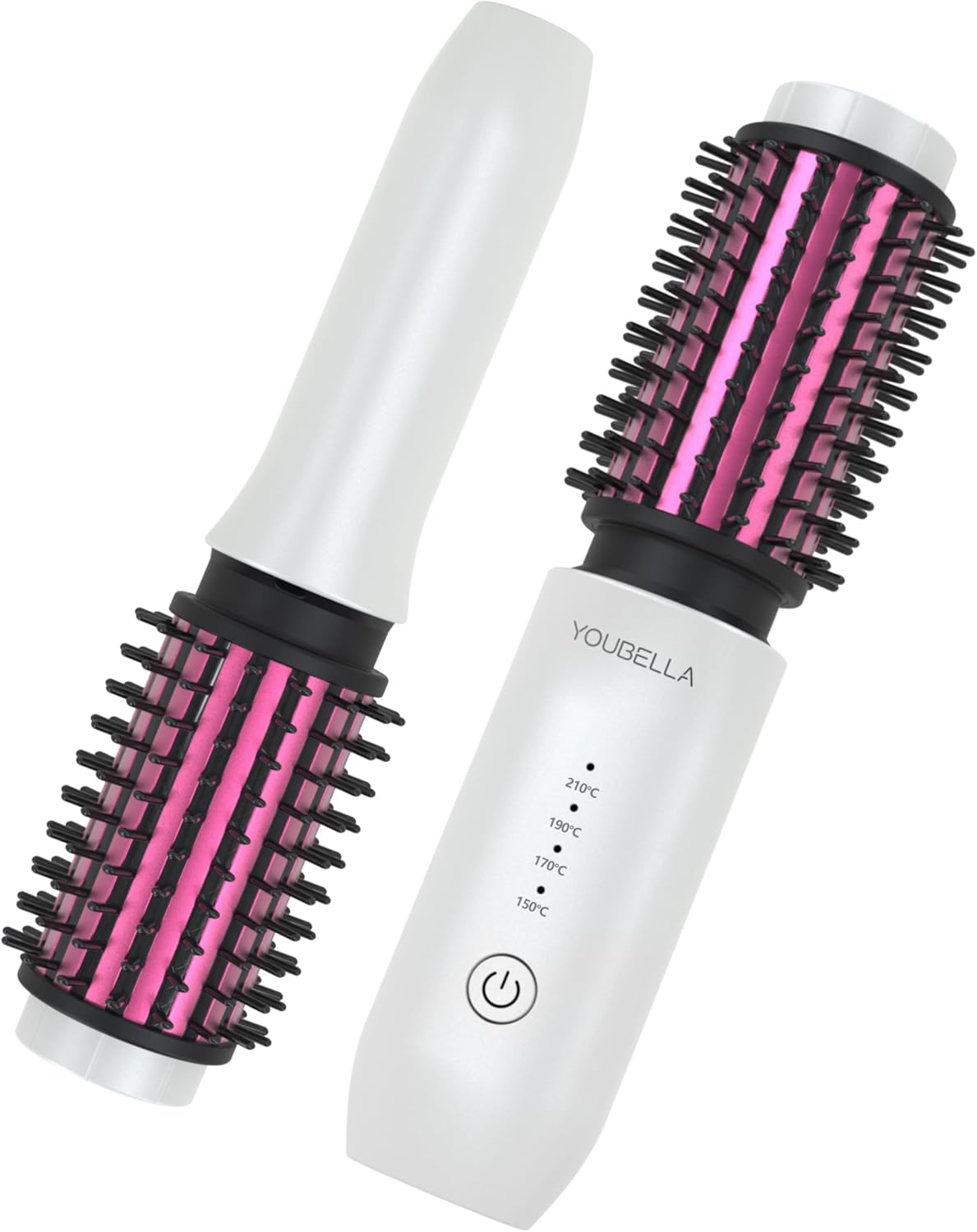 Cordless Hair Curling Iron Brush for Travel & Styling Needs