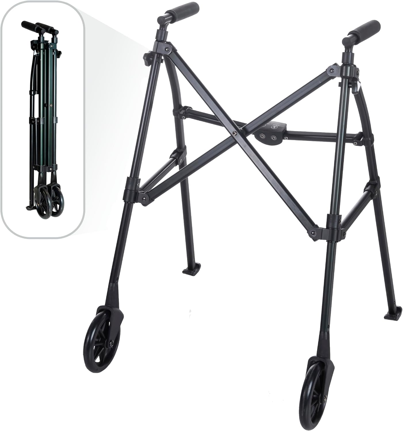 Stander Space Saver Walker: Compact Folding Mobility Aid for Seniors