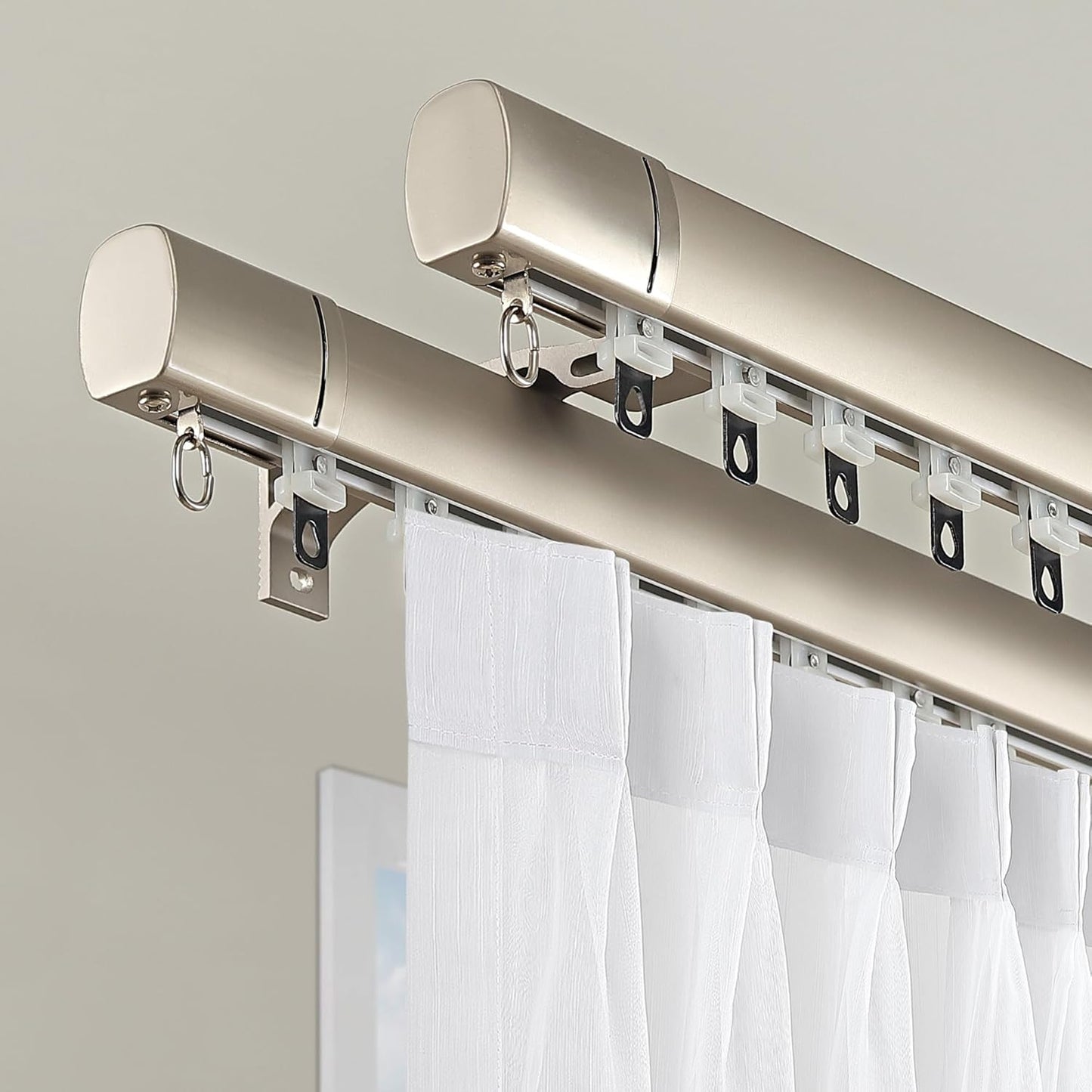 Adjustable Ceiling Curtain Track - Stylish Room Divider
