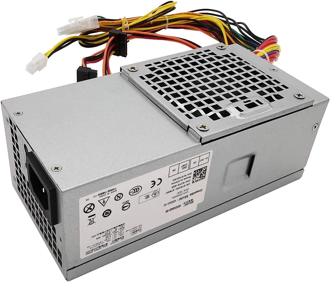 250W Power Supply for Optiplex Inspiron Vostro Slim Systems