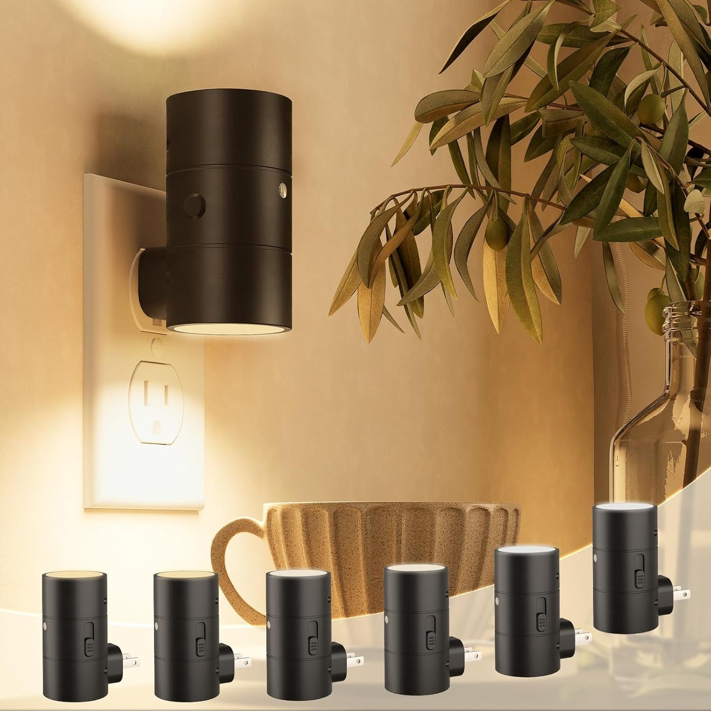 NIORSUN Night Lights Plug into Wall with Dimmable Features