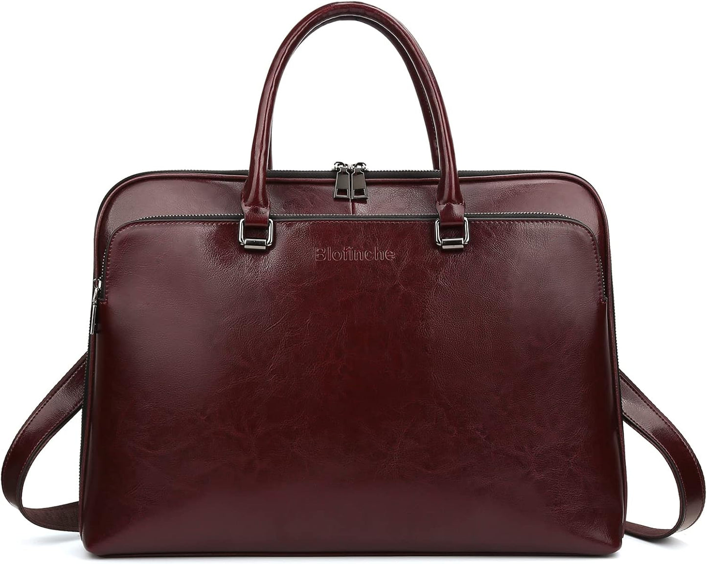 Genuine Leather Laptop Messenger Bag for 13.3 to 15.6 in Laptops