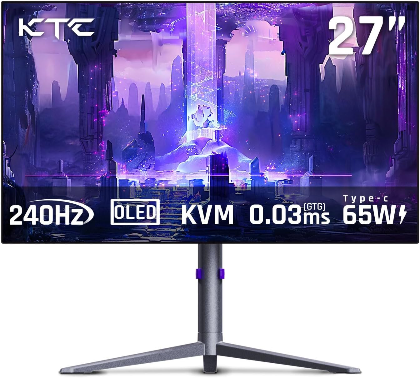 KTC 27 OLED Monitor - 1440p 240Hz Gaming Experience Enhanced