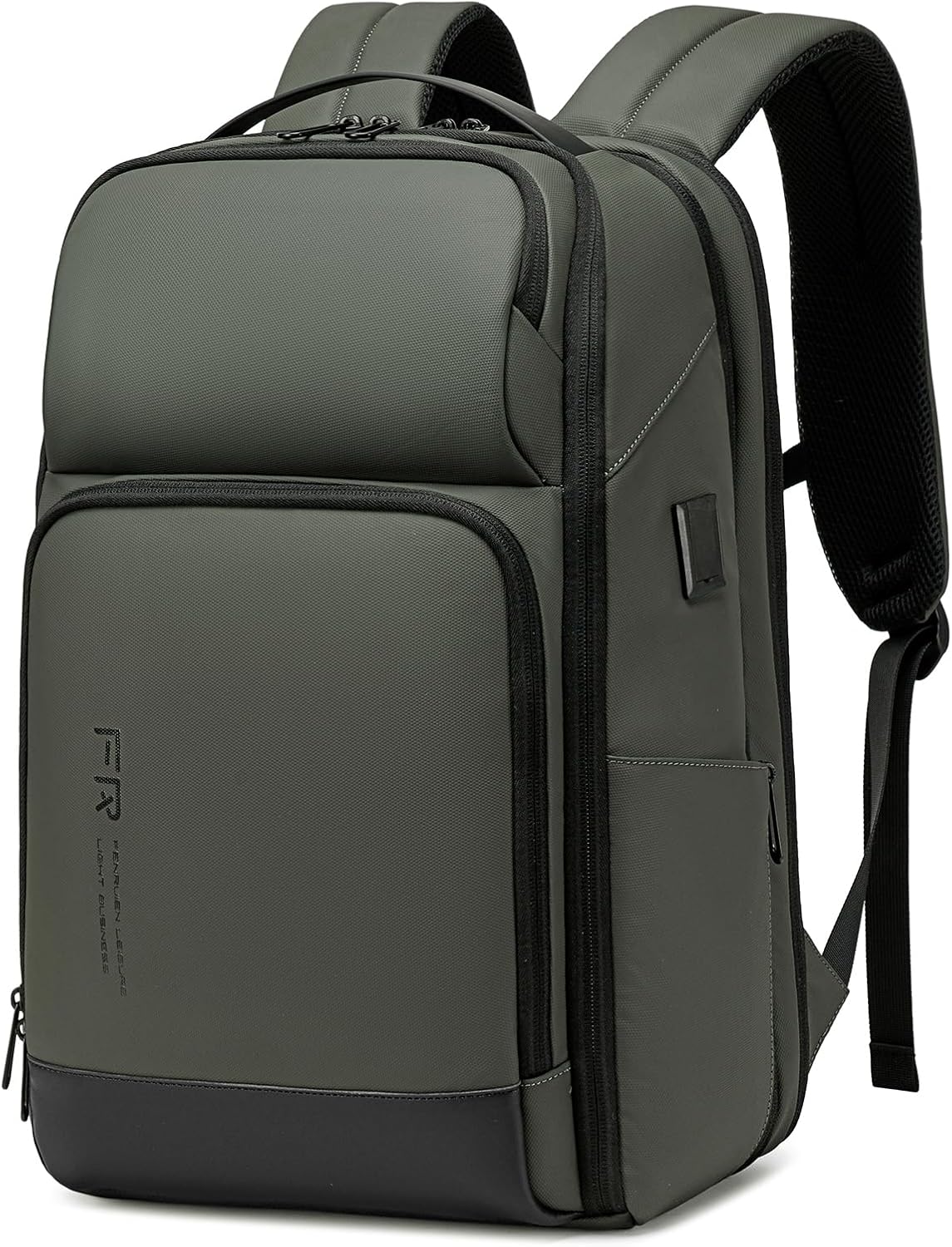 Expandable Water Resistant 17 Inch Travel Backpack for Work
