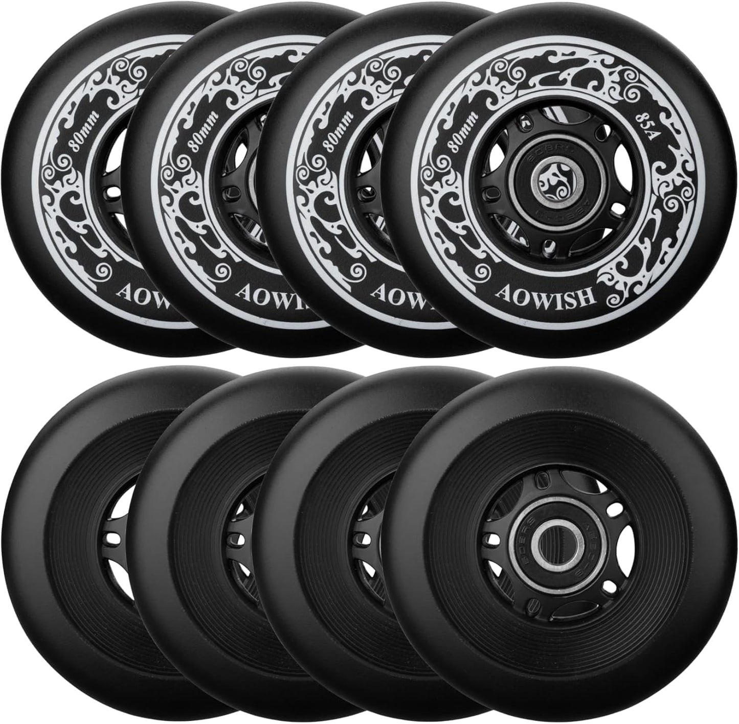 8-Pack Inline Skate Replacement Wheels for Smooth Rides