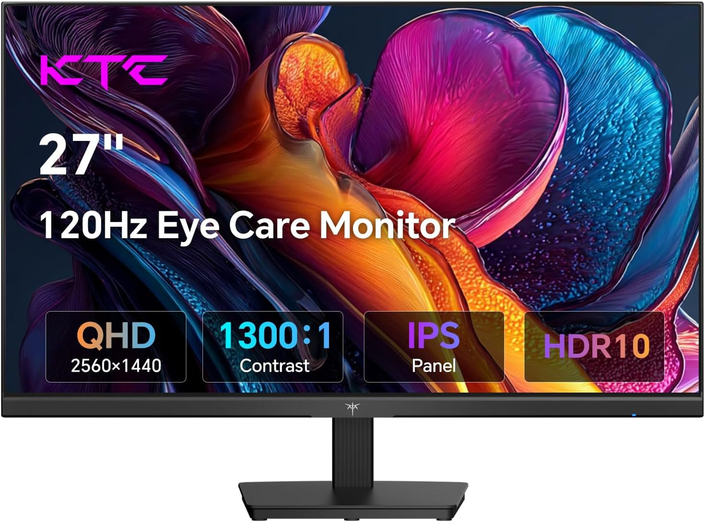 KTC 27 Inch QHD Computer Monitor with 100Hz Refresh Rate