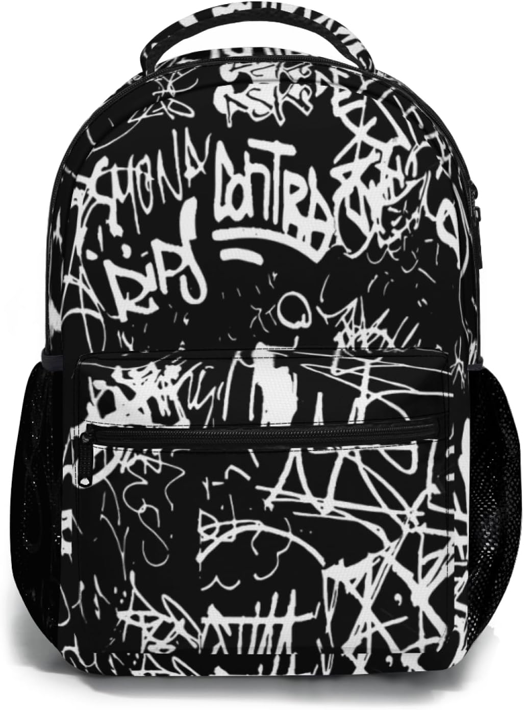 Funny Graffiti Art Backpack for Hiking and Travel Needs