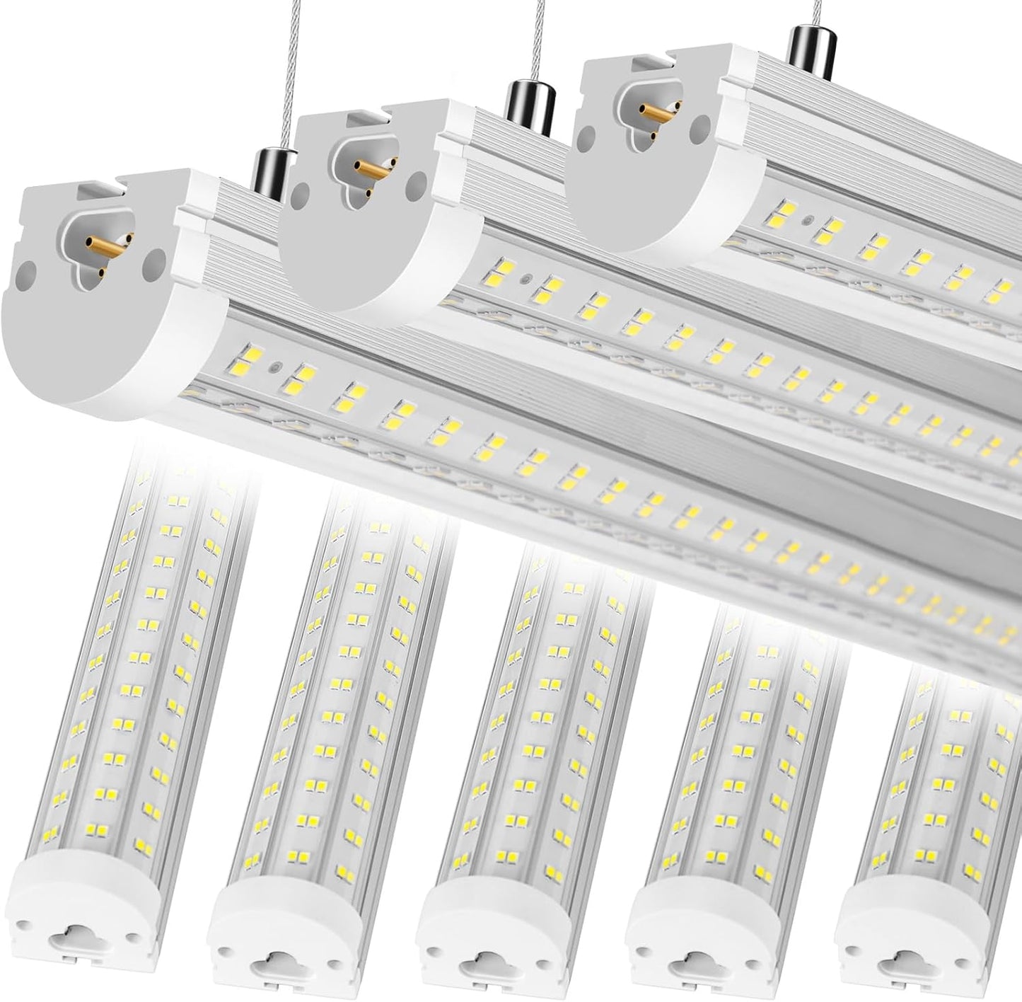 8FT U Shape LED Tube Light Set - Super Bright 20000LM Output