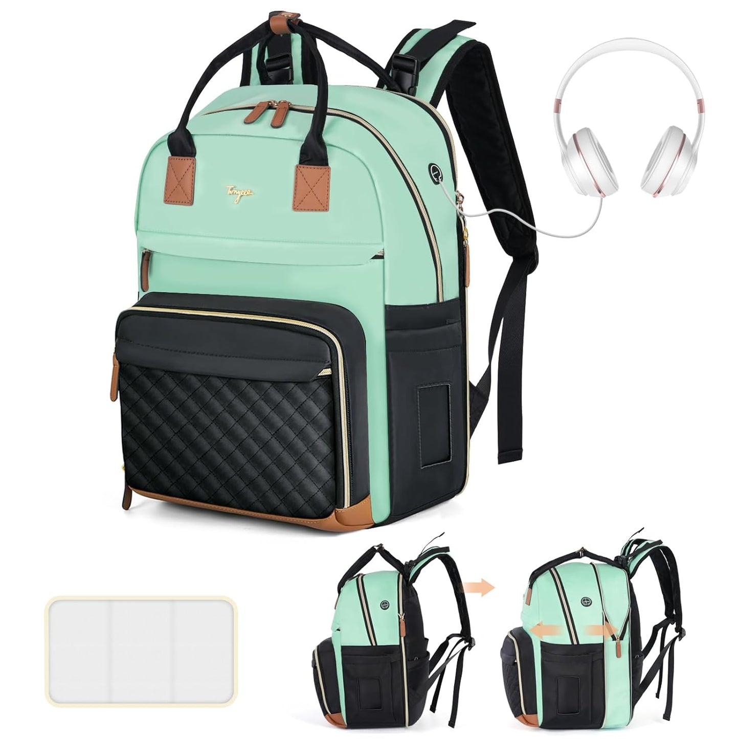 Extra Large Diaper Bag Backpack for Twins - Travel Ready