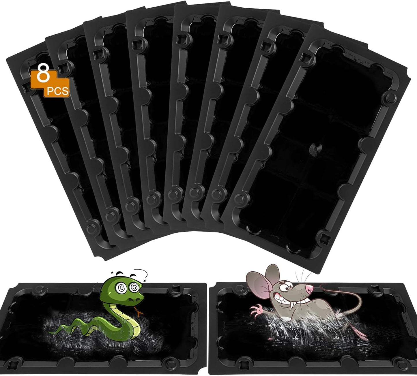 Wanqueen 8 Pack Peanut Pheromone Mouse Traps - Effective Indoor Rodent Control