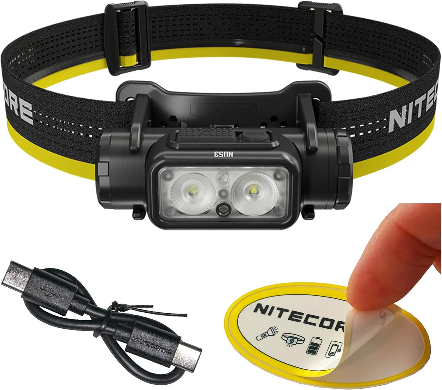 Nitecore NU53 Headlamp: 1800 Lumen USB-C Rechargeable Light