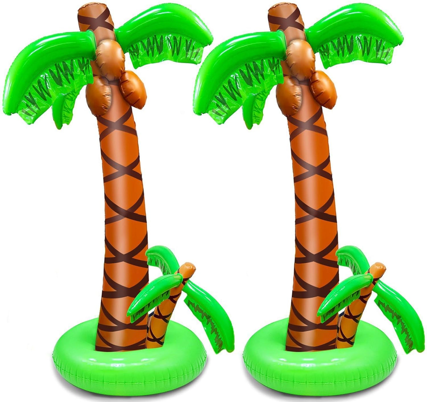 Inflatable Palm Trees 2 Pack for Luau Hawaiian Party Decor