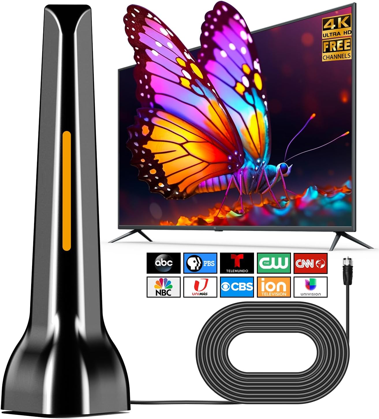 2025 Digital TV Antenna: 360 HD Reception