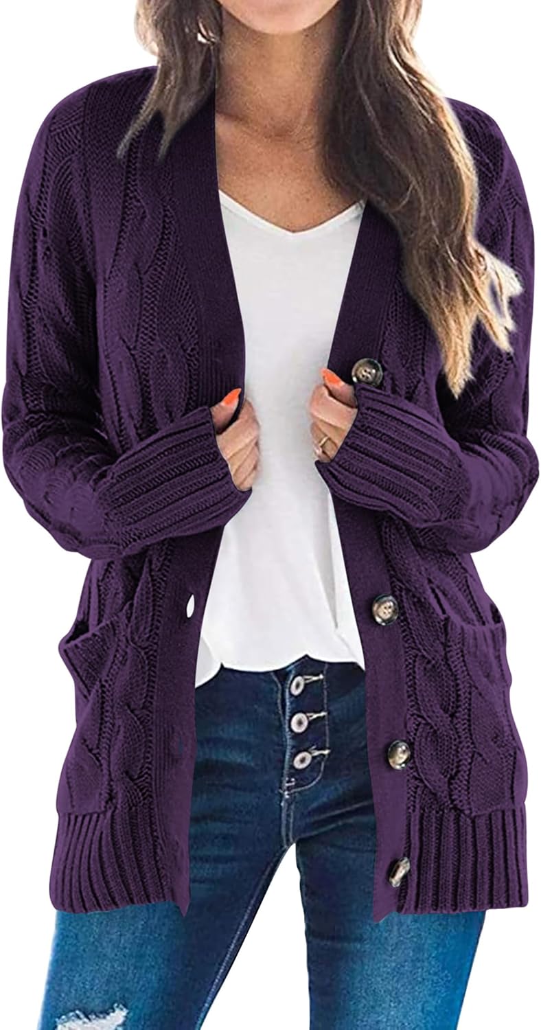 PRETTYGARDEN Women's Open Front Cardigan for Cozy Fall Style