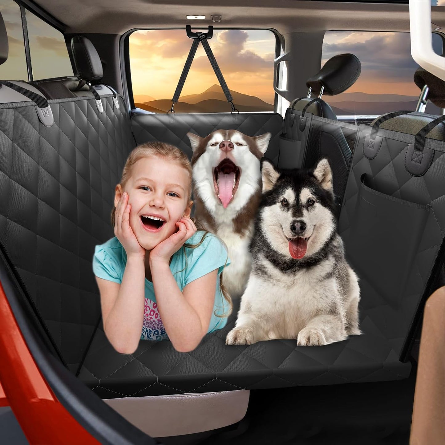 Back Seat Extender for Dogs Truck - Large Space & Waterproof