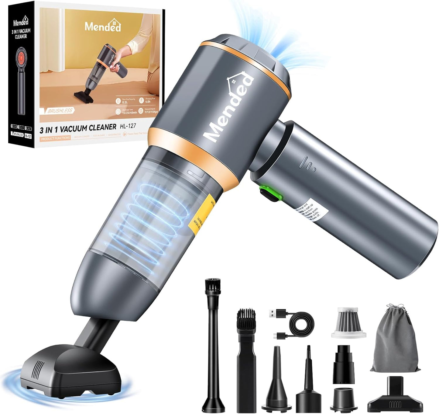 Powerful Cordless Car Vacuum HL127