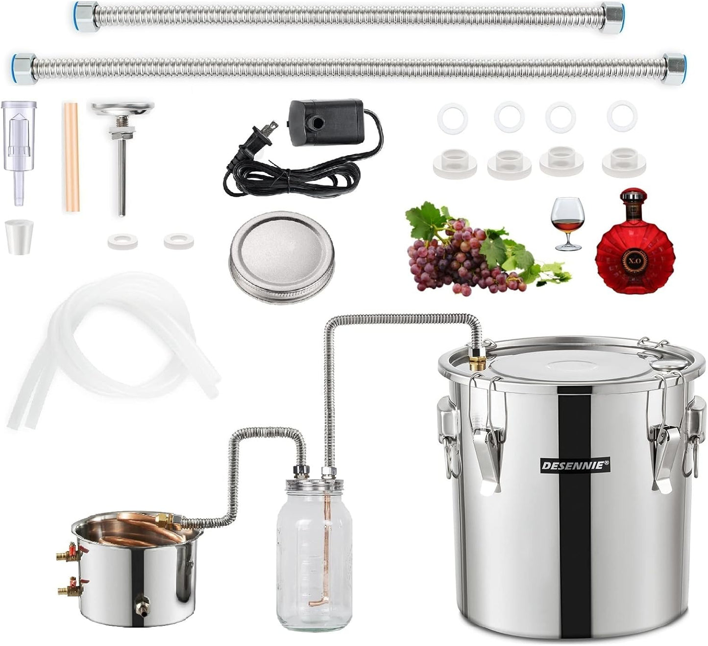 Shine Still Alcohol Distiller 8 Gallon for Home Brewing Kit