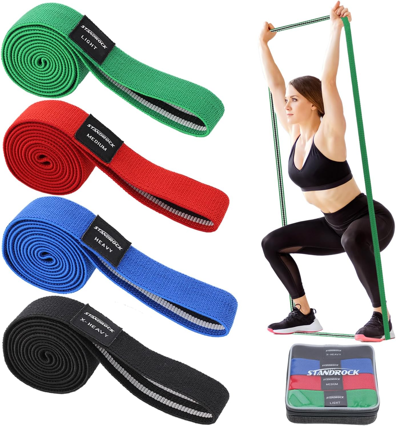 Fabric Resistance Bands for Working Out - Versatile Booty Bands