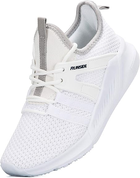 RUNSIDE Kids Sneakers Lace-up Running Tennis Athletic Shoes